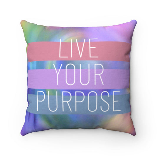 Live Your Purpose Cushion Home Decoration Accents - 4 Sizes Yellow Pandora