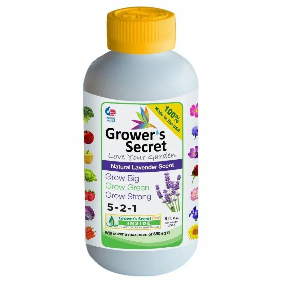 Grower's Secret Grow Big 5-2-1 Concentrate Natural Lavender Scent Rose Quartz