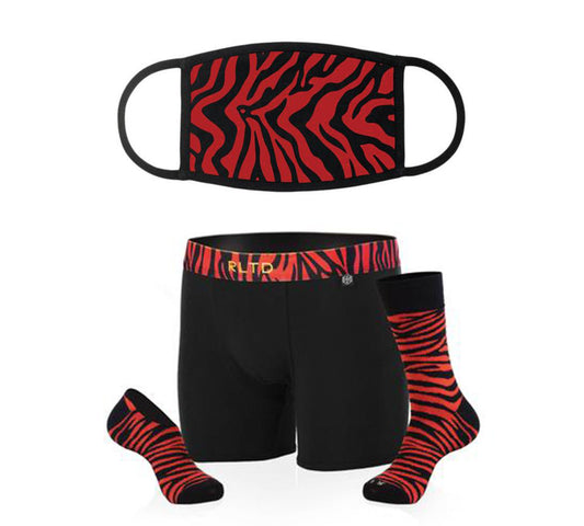 Zebra Mask & Underwear/Sock Bundle Fuchsia Alder