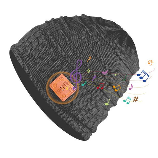 Music Beanie Hat for Men Women, Bluetooth Knitted Beanie Built-in Pink Iolaus