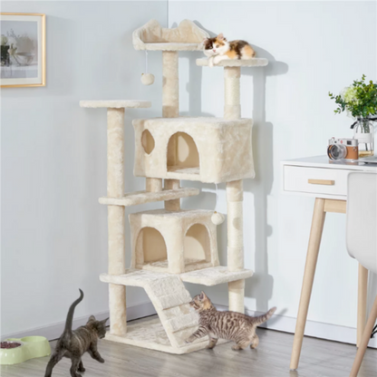 Cat Climbing Sisal Rope Tower Yellow Pandora