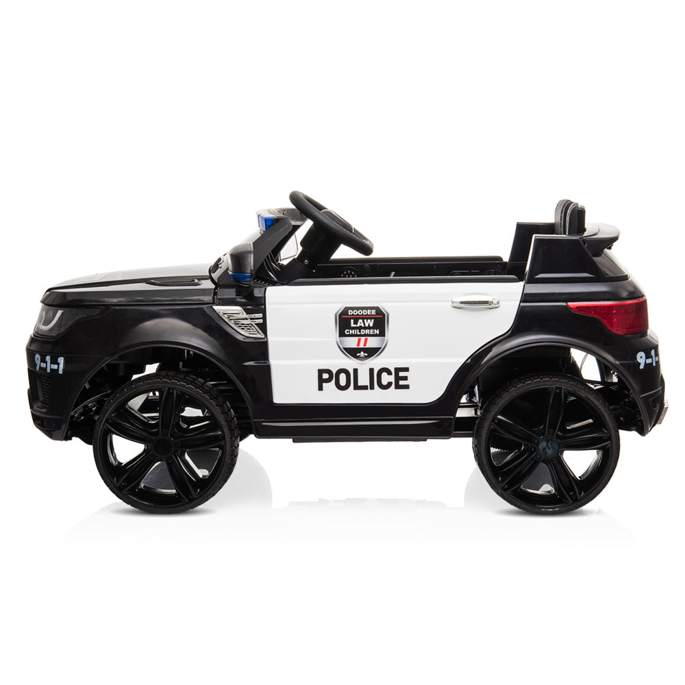 12V Kids Police Ride On Car Electric Cars 2.4G Remote Control, LED Flashing Light, Music & Horn. 6cc08b-1a