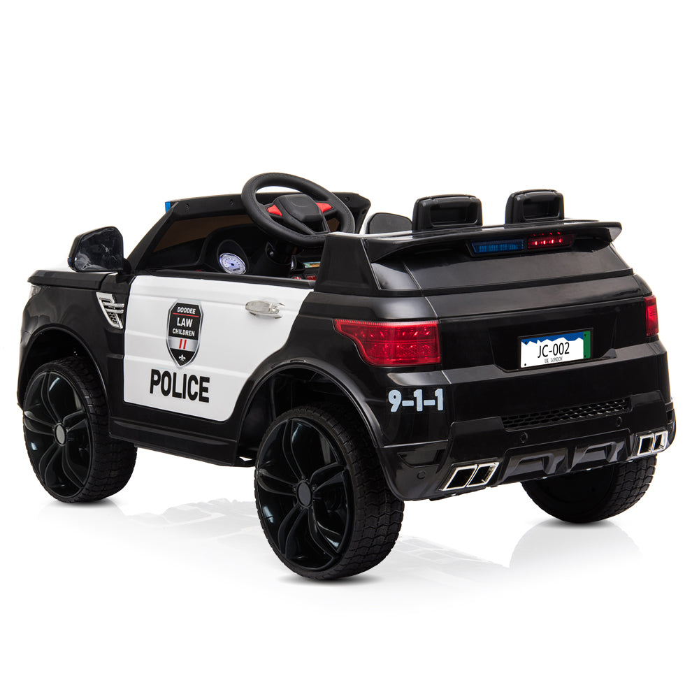 12V Kids Police Ride On Car Electric Cars 2.4G Remote Control, LED Flashing Light, Music & Horn. 6cc08b-1a