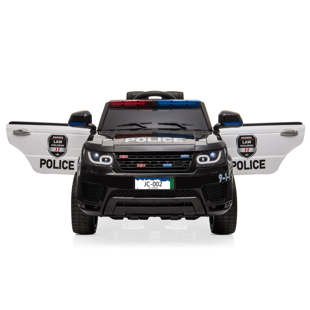 12V Kids Police Ride On Car Electric Cars 2.4G Remote Control, LED Flashing Light, Music & Horn. 6cc08b-1a