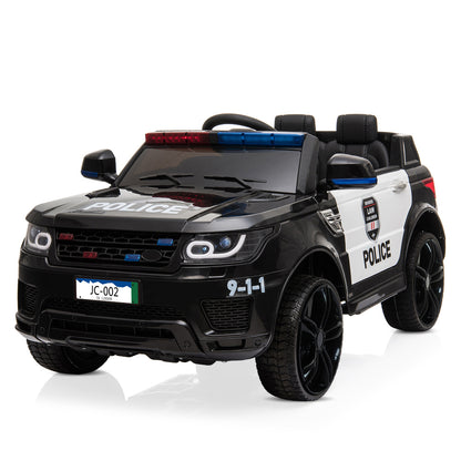 12V Kids Police Ride On Car Electric Cars 2.4G Remote Control, LED Flashing Light, Music & Horn. 6cc08b-1a