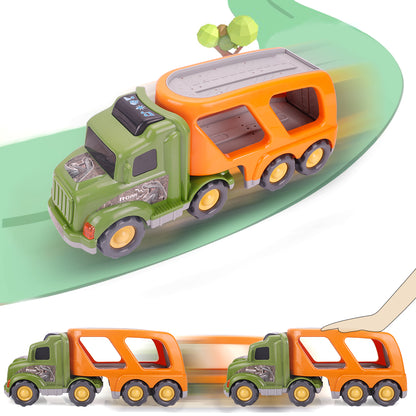 Car Truck Toy for 3 4 5 6 Years Old Boys and Girls, Dinosaur Transport Truck Including T-Rex, Pterodactyl, Brachiosaurus, for Boys & Girls(Notice: Cannot ship out the goods at weekends.) 6cc08b-1a