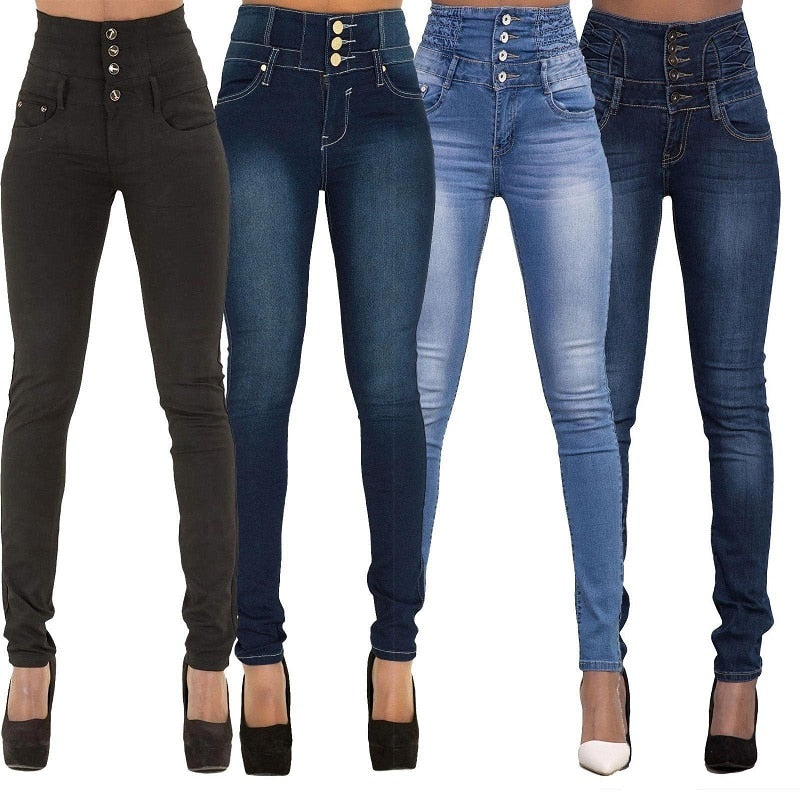 Hot High Quality Wholesale Woman Denim Pencil Pants Top Brand Stretch Lavender Coco