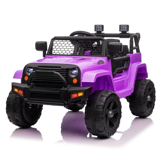 LEADZM Dual Drive 12V 4.5A.h with 2.4G Remote Control Jeep Purple 6cc08b-1a