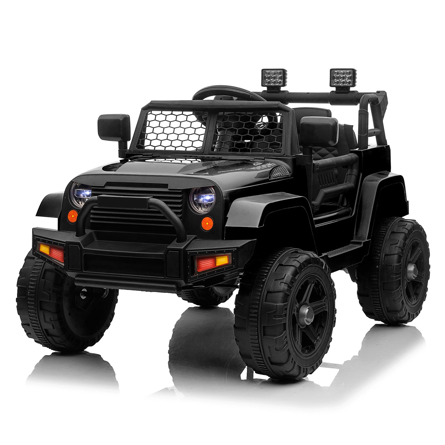 LEADZM Dual Drive 12V 4.5A.h with 2.4G Remote Control Jeep Black 6cc08b-1a