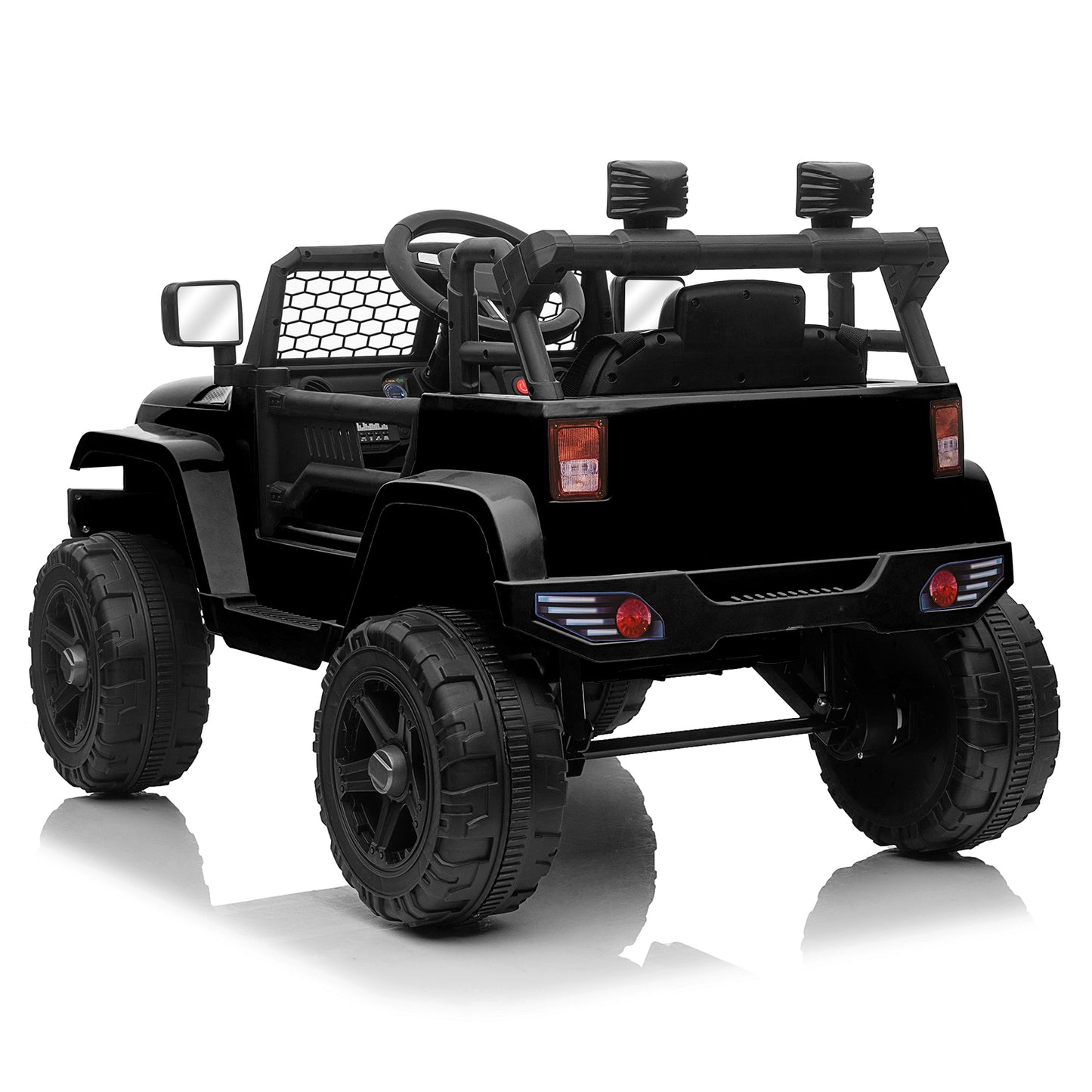 LEADZM Dual Drive 12V 4.5A.h with 2.4G Remote Control Jeep Black 6cc08b-1a