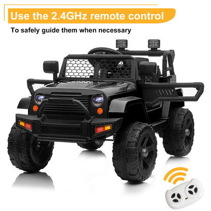 LEADZM Dual Drive 12V 4.5A.h with 2.4G Remote Control Jeep Black 6cc08b-1a