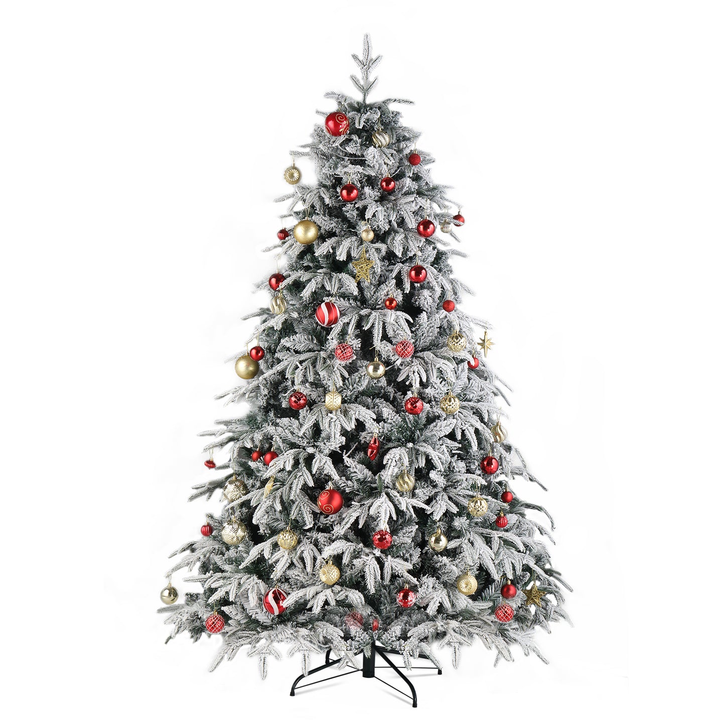 7ft Automatic Tree Structure Single-Sided Pe PVC Material Green Flocking 1687 Branches 450 Lights Warm Color 8 Modes Christmas Tree 6cc08b-1a