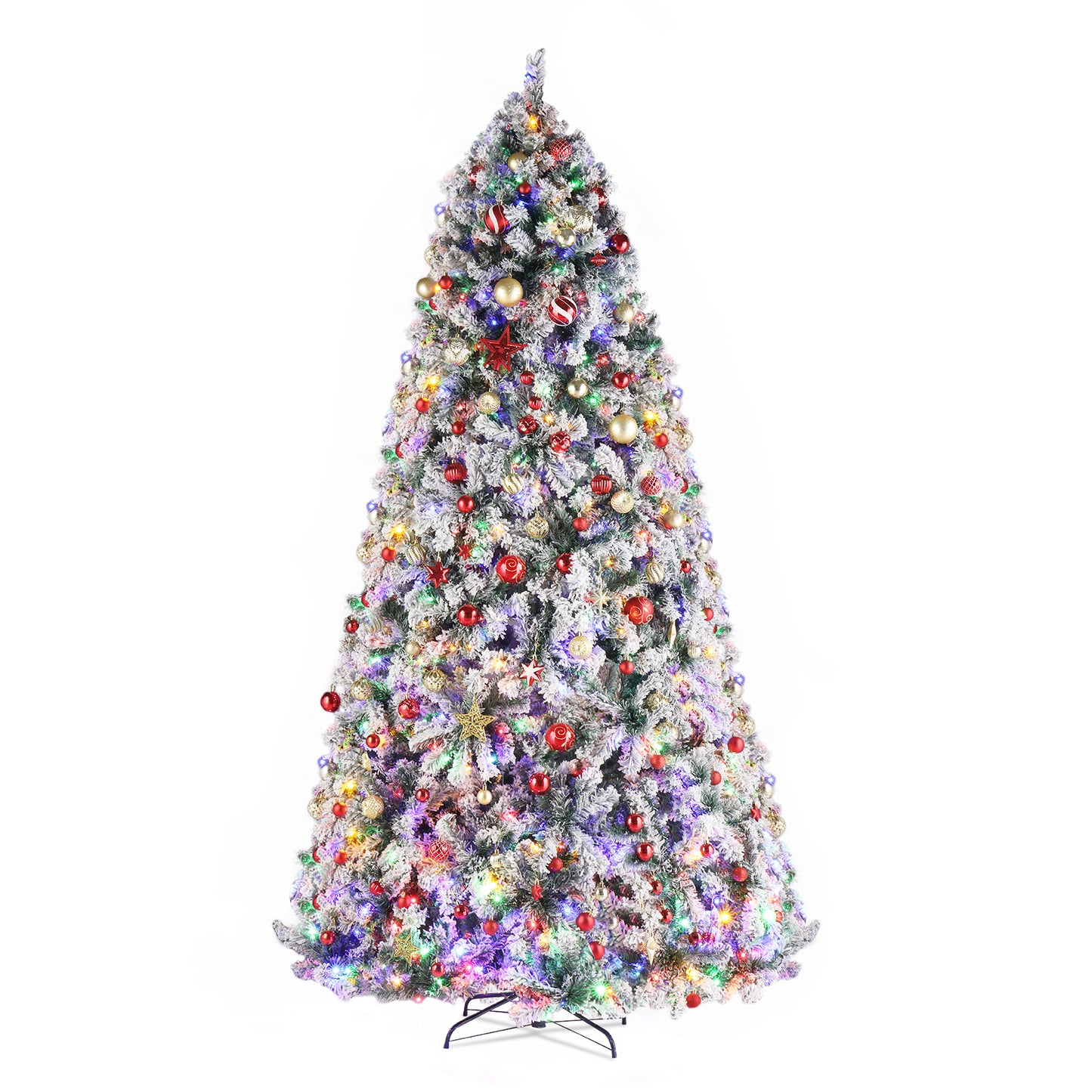 9ft 2094 Branch Automatic Tree Structure PVC Material Green Flocking 900 Lights Warm Color Four Colors 8 Modes With Remote Control Christmas Tree 6cc08b-1a