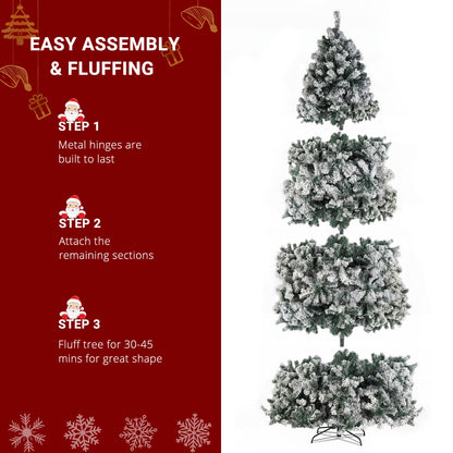 9ft 2094 Branch Automatic Tree Structure PVC Material Green Flocking 900 Lights Warm Color Four Colors 8 Modes With Remote Control Christmas Tree 6cc08b-1a