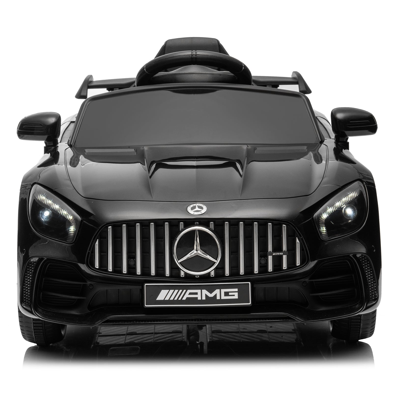 LEADZM Dual Drive 12V 4.5Ah with 2.4G Remote Control Mercedes-Benz Sports Car Black 6cc08b-1a