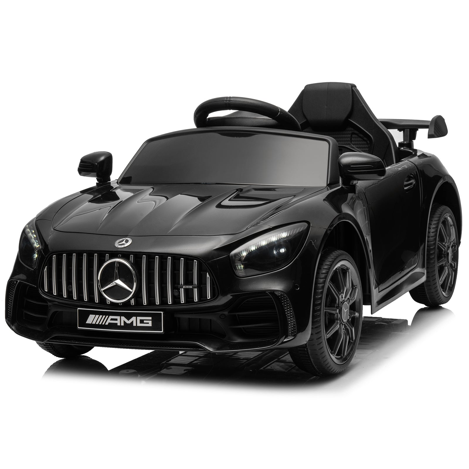 LEADZM Dual Drive 12V 4.5Ah with 2.4G Remote Control Mercedes-Benz Sports Car Black 6cc08b-1a