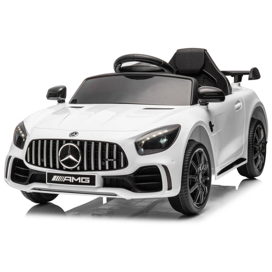 LEADZM Dual Drive 12V 4.5Ah with 2.4G Remote Control Mercedes-Benz Sports Car White 6cc08b-1a