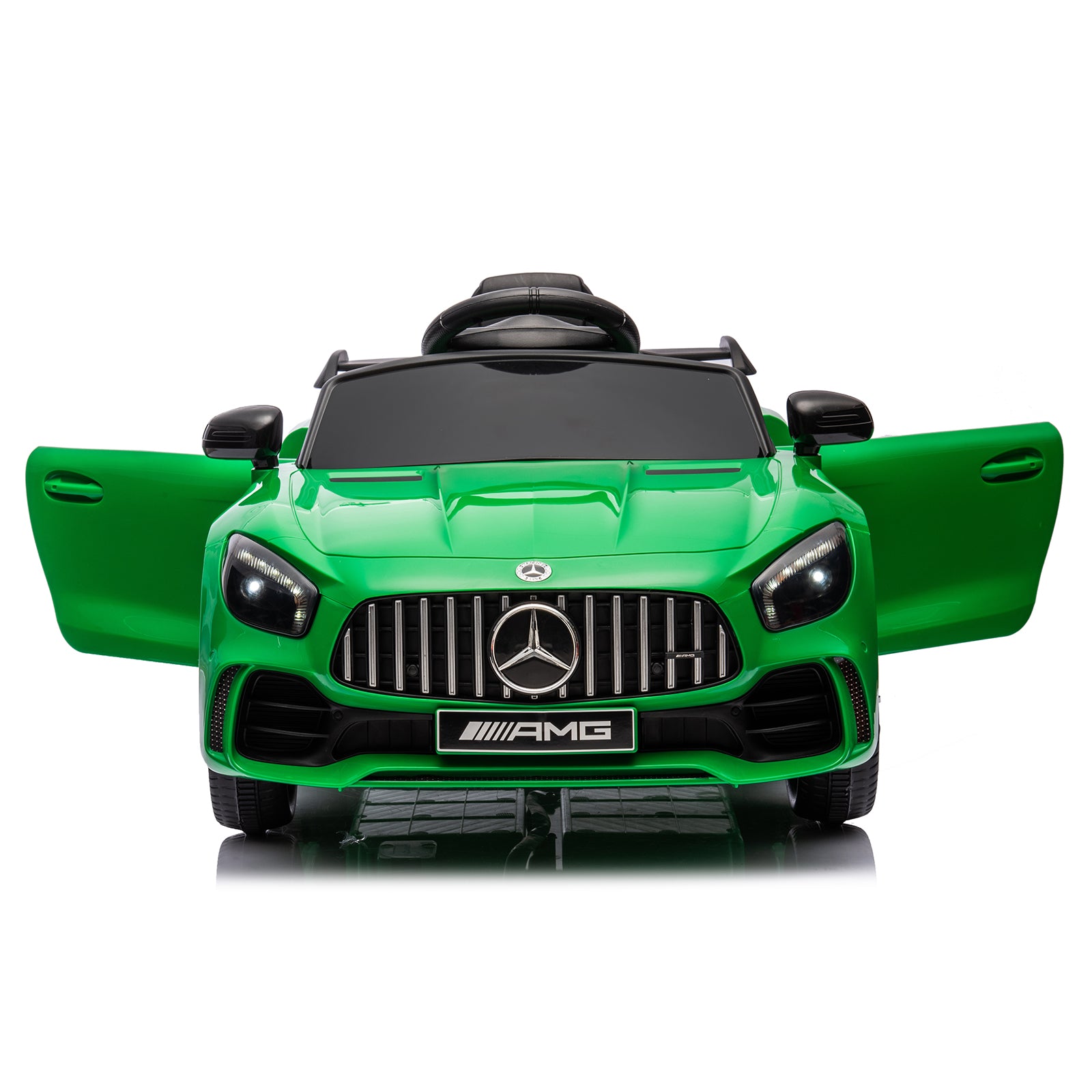 LEADZM Dual Drive 12V 4.5Ah with 2.4G Remote Control Mercedes-Benz Sports Car Green 6cc08b-1a