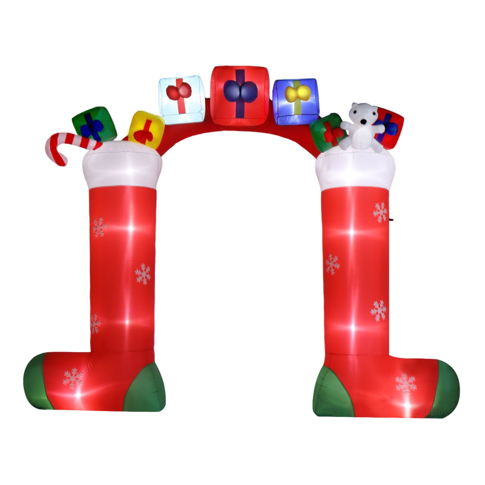 9ft 24W 11 LED Lights Christmas Sock Arch Holiday Arch Decoration 6cc08b-1a