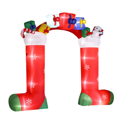 9ft 24W 11 LED Lights Christmas Sock Arch Holiday Arch Decoration 6cc08b-1a