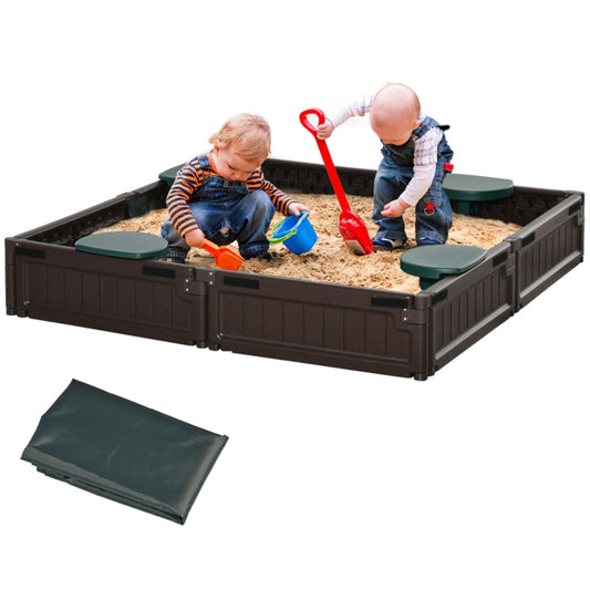 Kids Sandbox with Cover ( Amazon Shipping)（Prohibited by WalMart） 6cc08b-1a