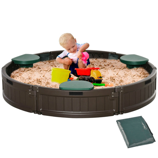 Kids Sandbox with Cover ( Amazon Shipping)（Prohibited by WalMart） 6cc08b-1a