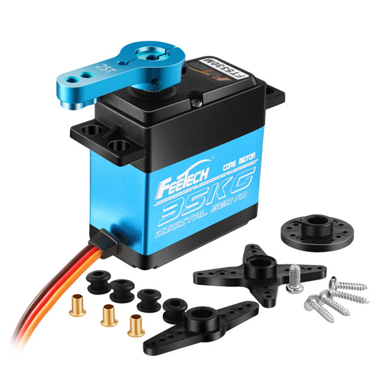 Waterproof 35kg Full Metal Gear Digital Servo HIGH TORQUE & SPEED RC Car Servo 6cc08b-1a