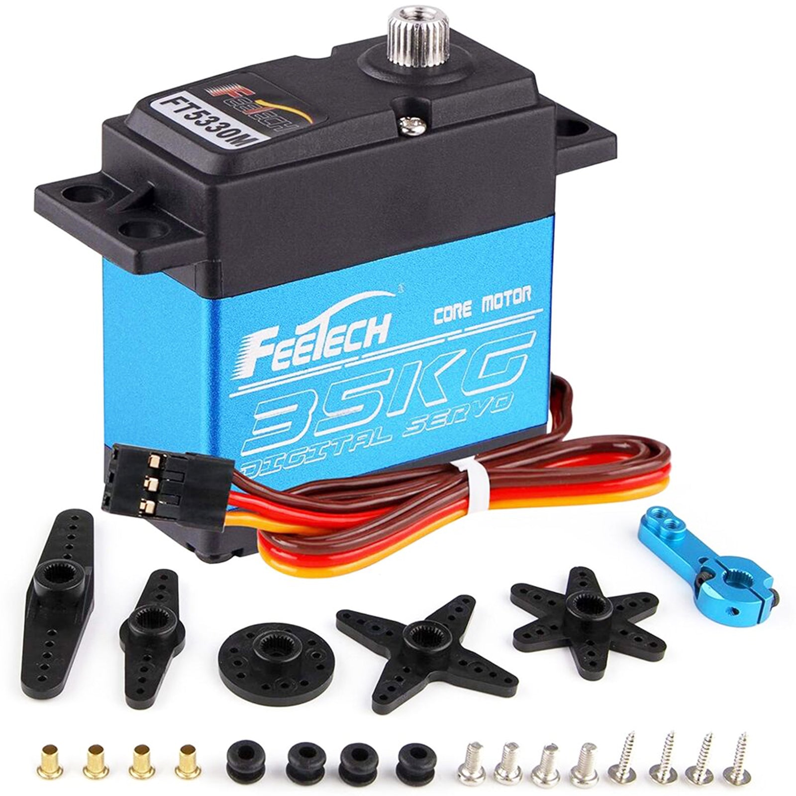 Waterproof 35kg Full Metal Gear Digital Servo HIGH TORQUE & SPEED RC Car Servo 6cc08b-1a