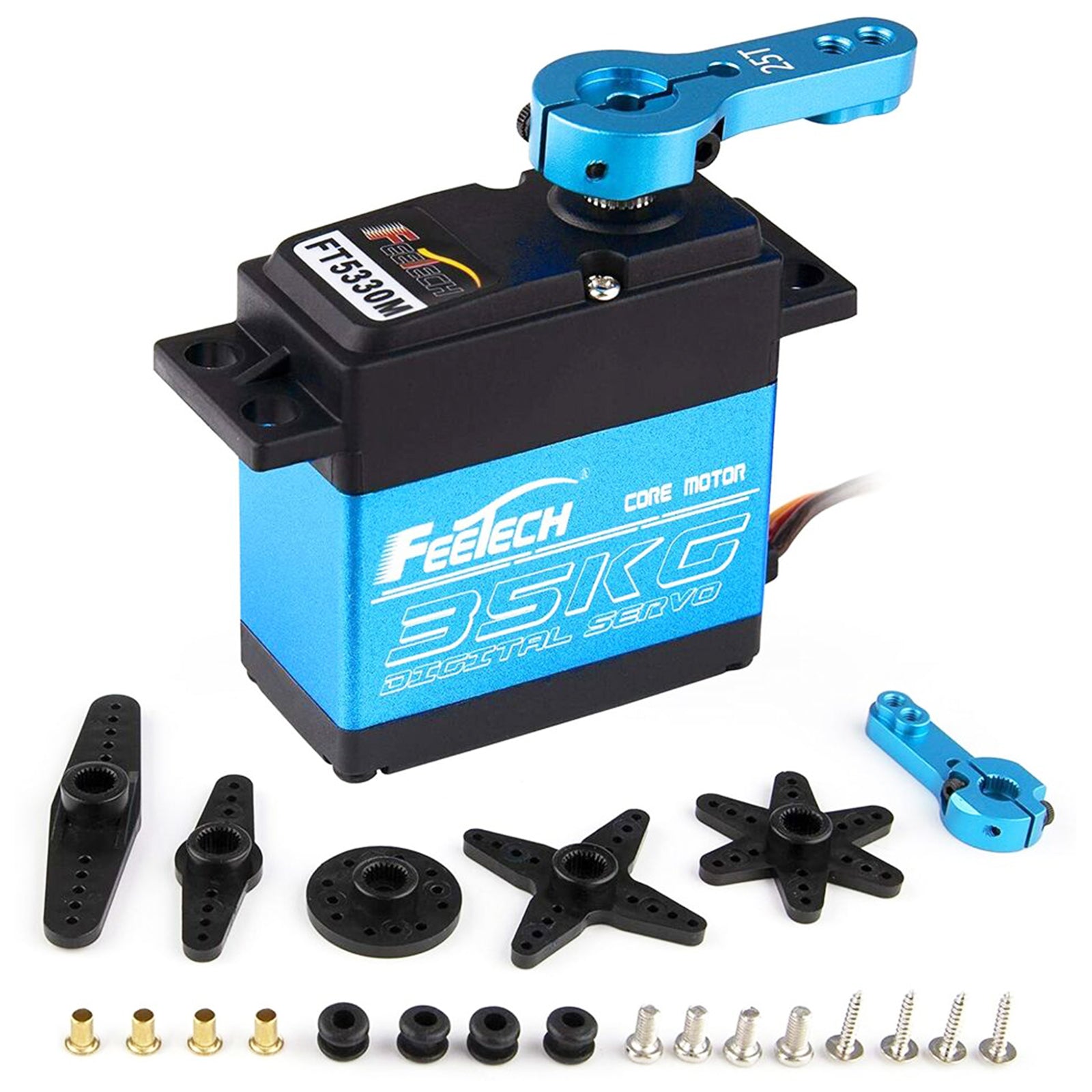 Waterproof 35kg Full Metal Gear Digital Servo HIGH TORQUE & SPEED RC Car Servo 6cc08b-1a