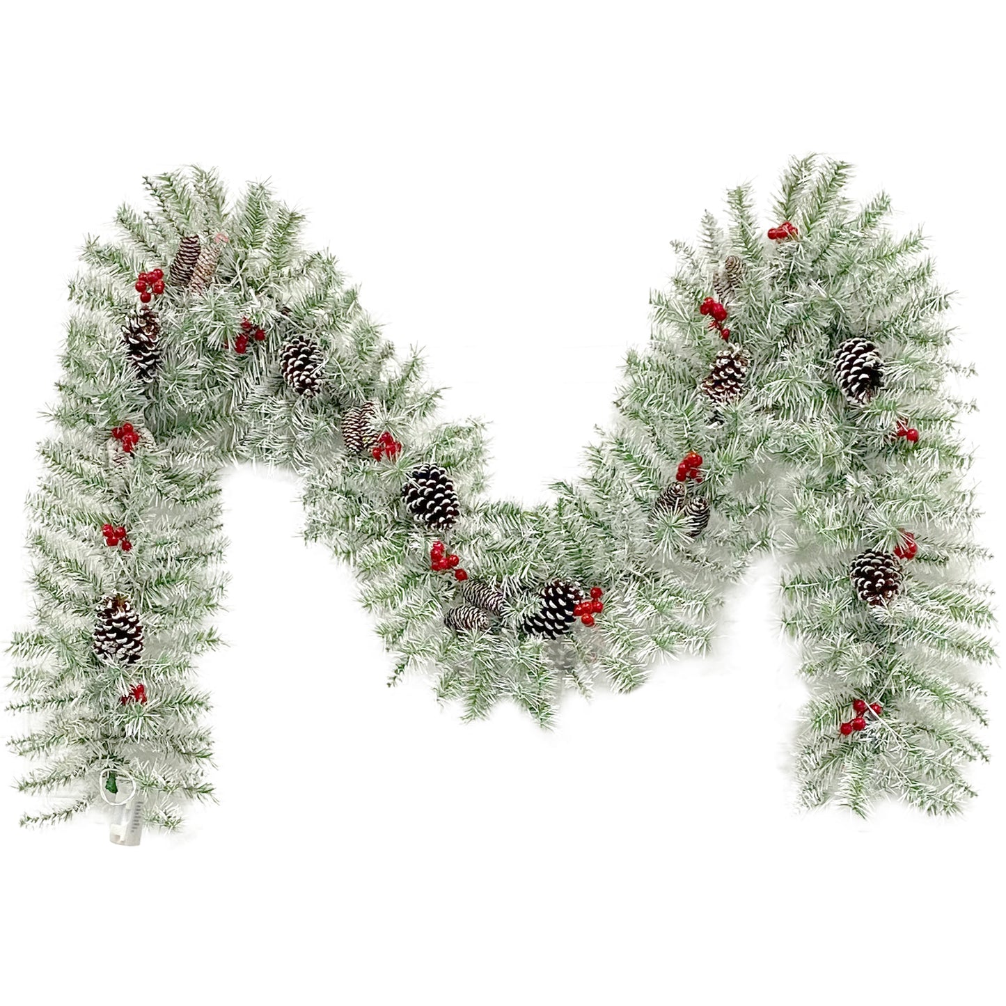 Pre-lit Xmas Tree Artificial Christmas 4-Piece Set,Garland, Wreath and Set of 2 Entrance Trees X-mas 6cc08b-1a