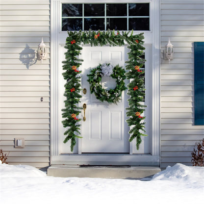 9 Feet Christmas Garland Red Berrieswith LED Lights 6cc08b-1a