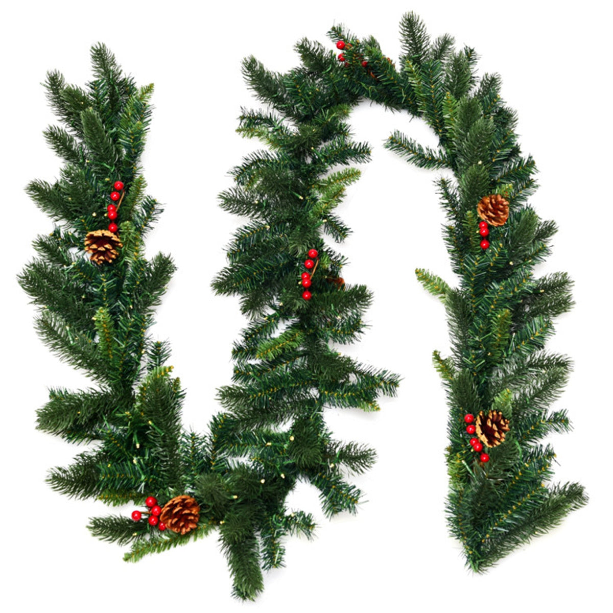 9 Feet Christmas Garland Red Berrieswith LED Lights 6cc08b-1a