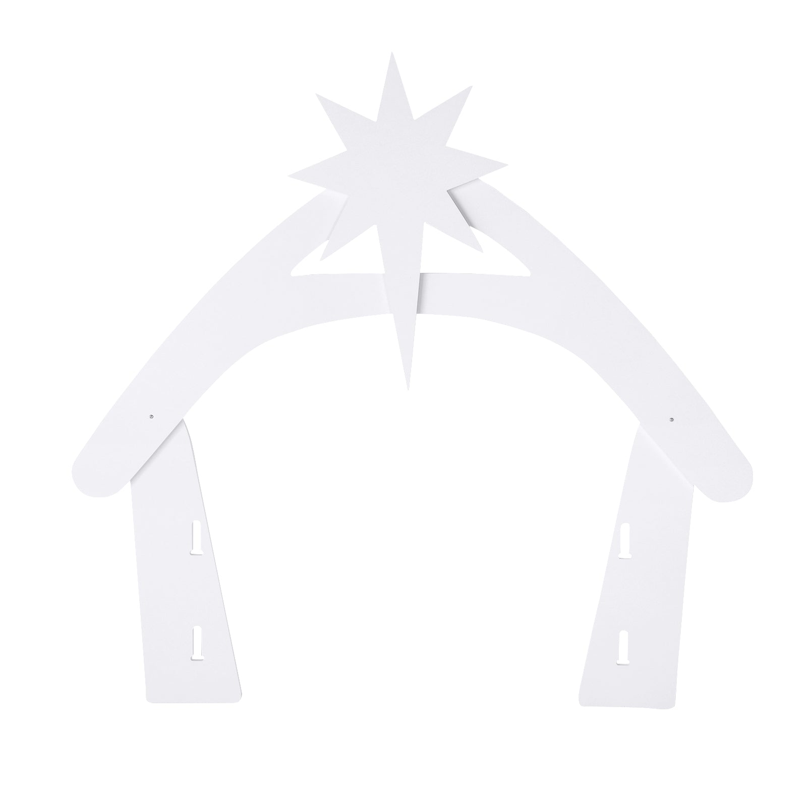 116*53*118cm PVC Nativity Garden Jesus Decoration White 6cc08b-1a