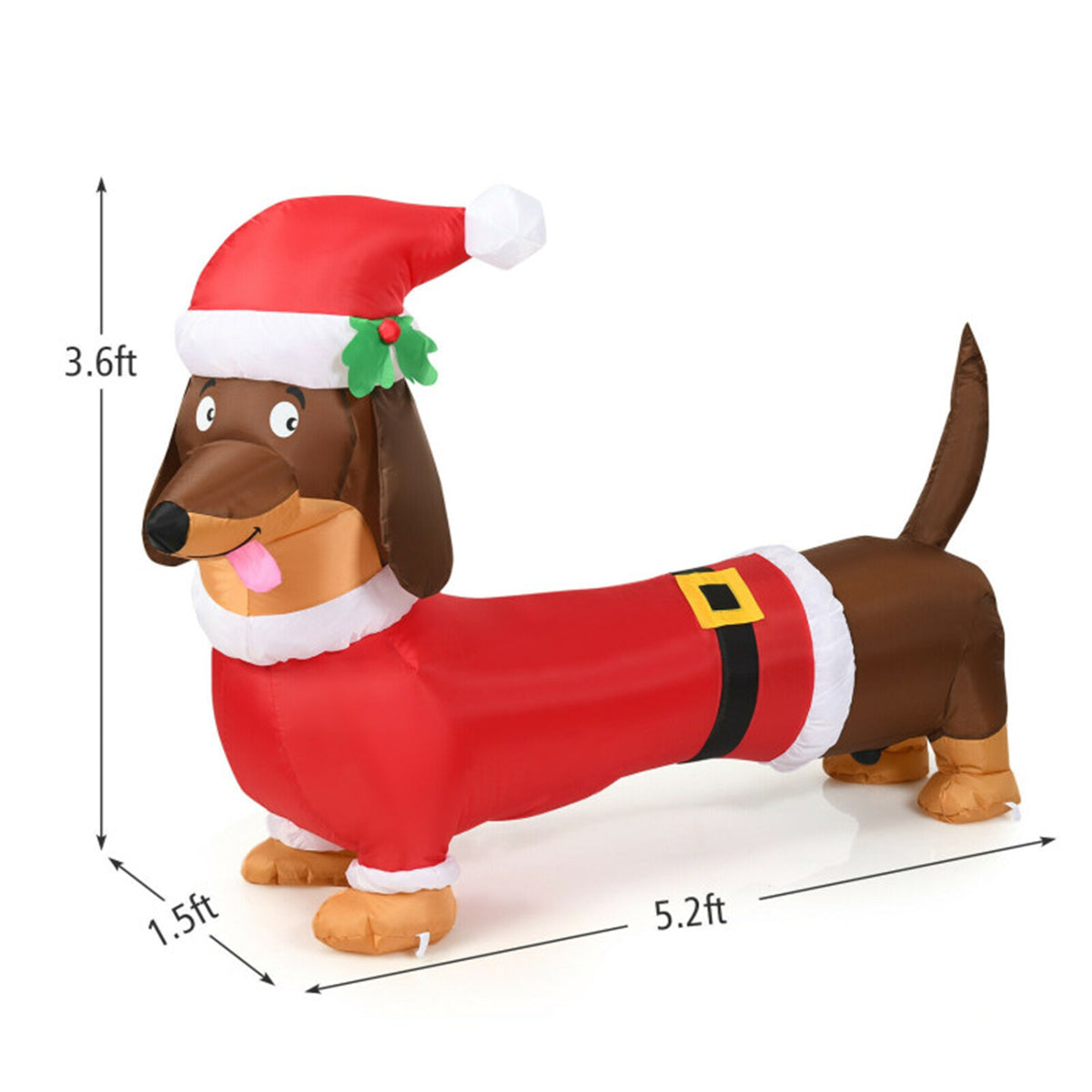 5 Feet Christmas decoration Inflatable Christmas Dog   ﻿ 6cc08b-1a