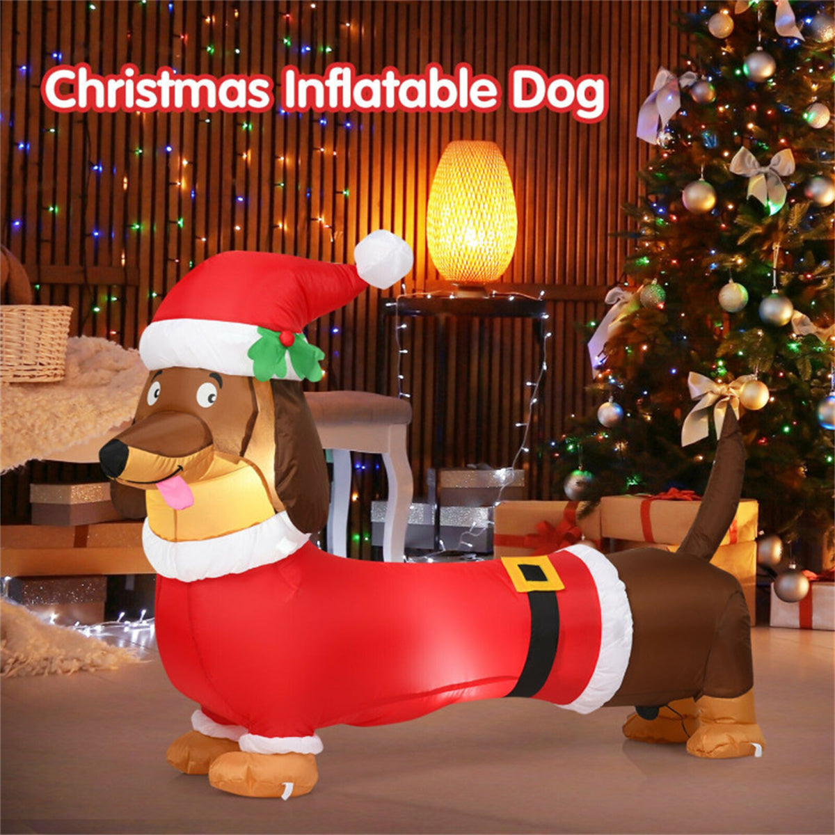 5 Feet Christmas decoration Inflatable Christmas Dog   ﻿ 6cc08b-1a