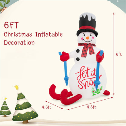 6FT Christmas Decoration with LED Lights 6cc08b-1a