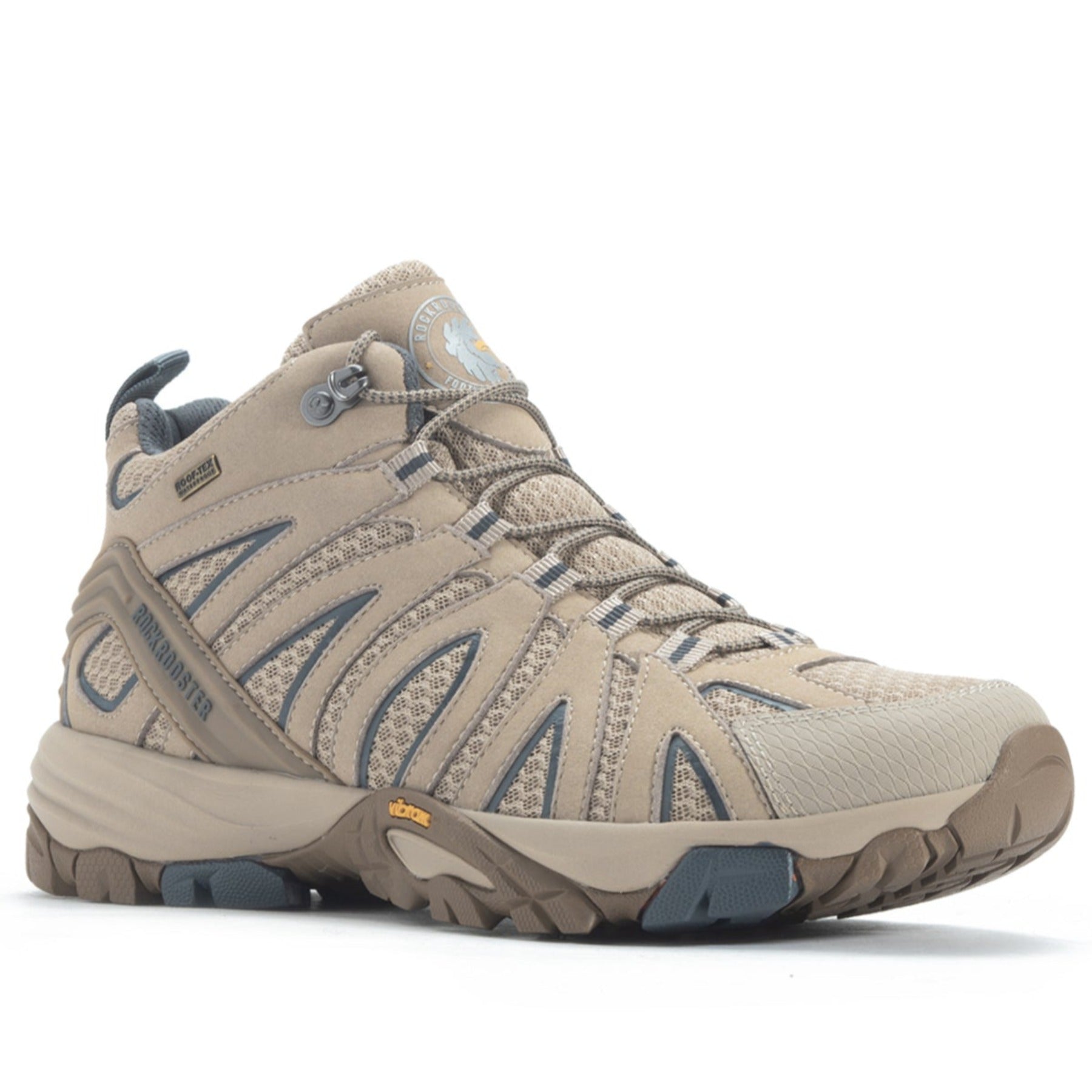 ROCKROOSTER Bedrock Sand 6 Inch Waterproof Hiking Boots with VIBRAM® outsole.