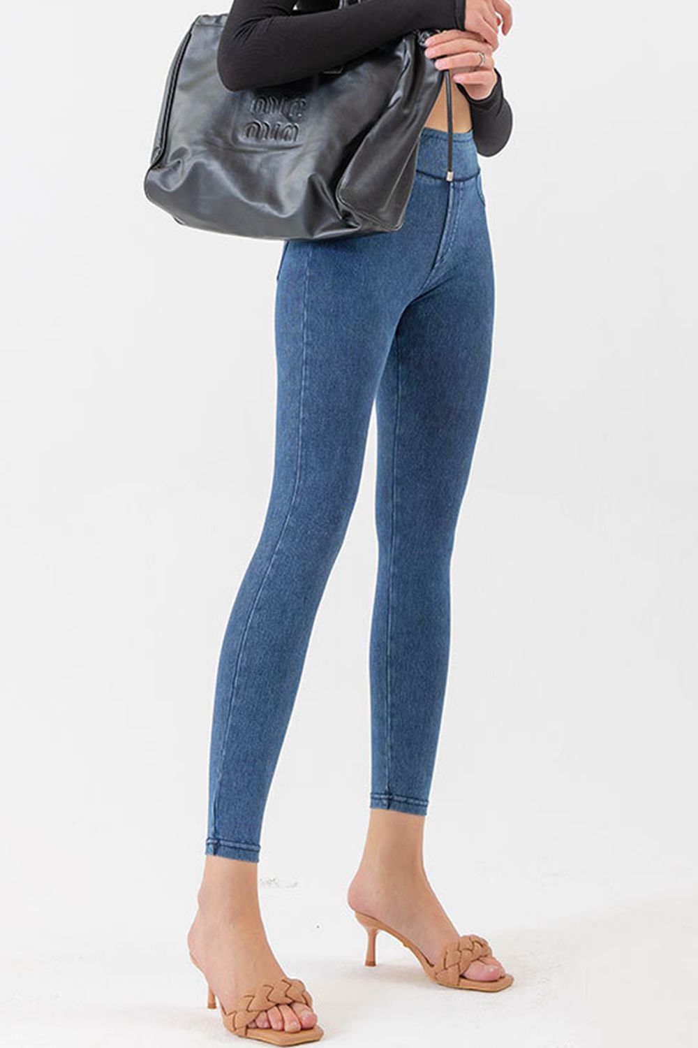 High Waist Skinny Jeans Trendsi