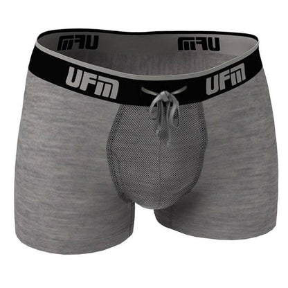 UFM Trunk 3" - Bamboo REG Support, adjustable pouch, gray color, men's underwear.