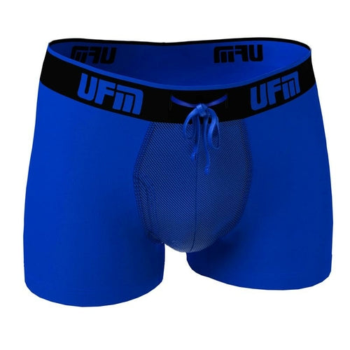 UFM Trunk 3" bamboo underwear in royal blue with adjustable pouch.