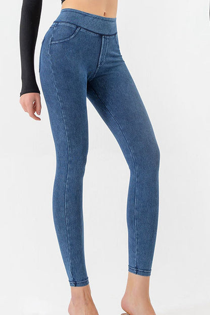 High Waist Skinny Jeans Trendsi