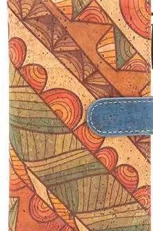 Cork wallet pattern women zipper card vegan wallet RFID BAGD-141 Lime Strawberry