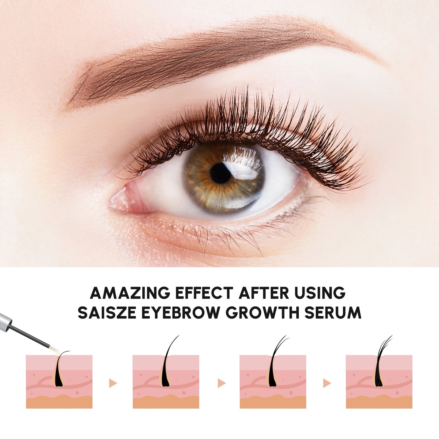 1 Pcs Biotin Eyelash Serum Lash Boost Serum for Longer, Fuller and Pink Iolaus