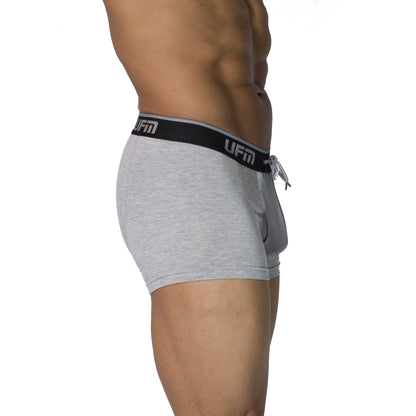 UFM Trunk 3" Bamboo REG Support adjustable pouch underwear in gray.