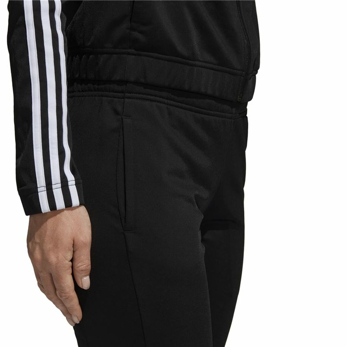 Women's Tracksuit Adidas Three Stripes Black Bigbuy