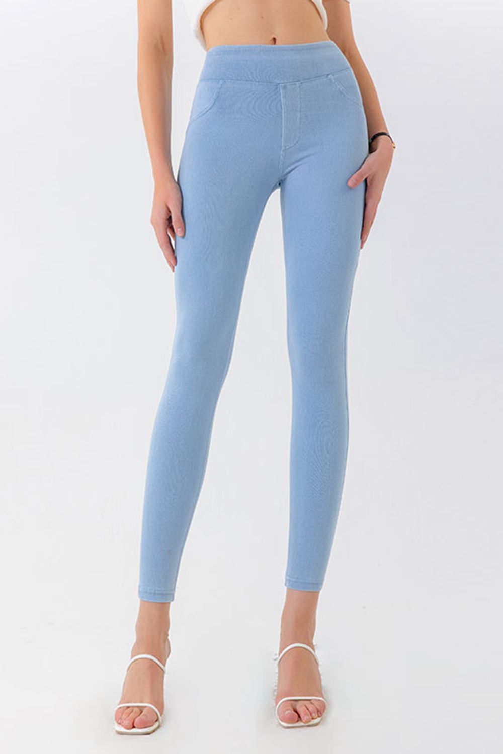 High Waist Skinny Jeans Trendsi