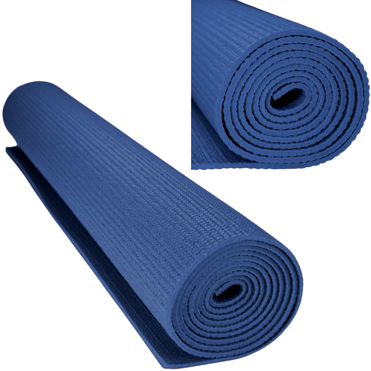 Performance Yoga Mat with Carrying Straps Black Lavender