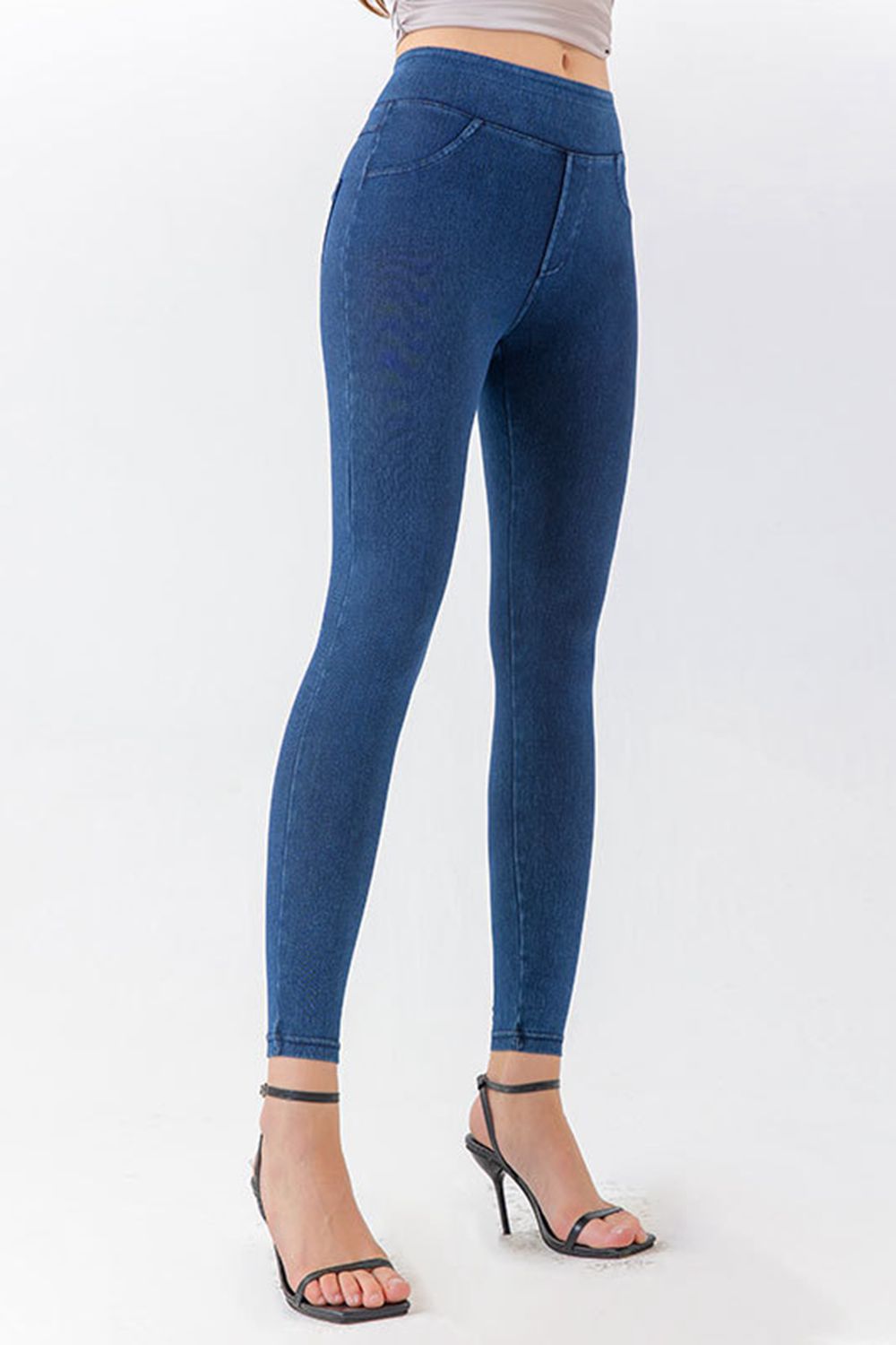 High Waist Skinny Jeans Trendsi