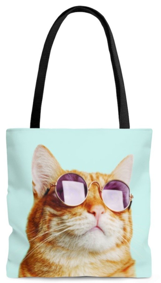 Cat is Alway's Right Tote Bag Yellow Pandora