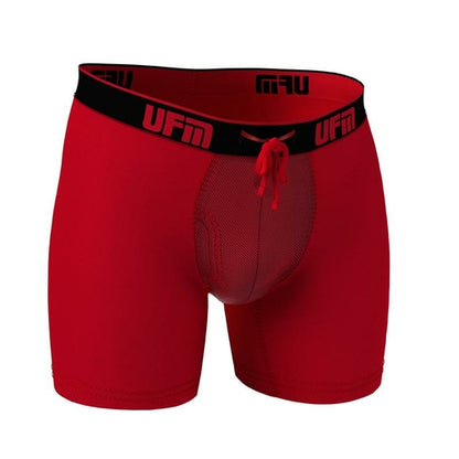 UFM Boxer Brief 6" - Polyester REG Support Maroon Mango